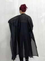 Black Mesh Kaftan