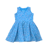 Pre-owned Blue | White and Red Flowers Dress size: 2T Blue | White and Red Flowers
