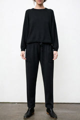Mimi Hand-Loomed Knit Set - Black