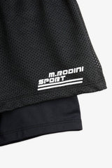 M.Rodini Sport Kids Combined Shorts - Black