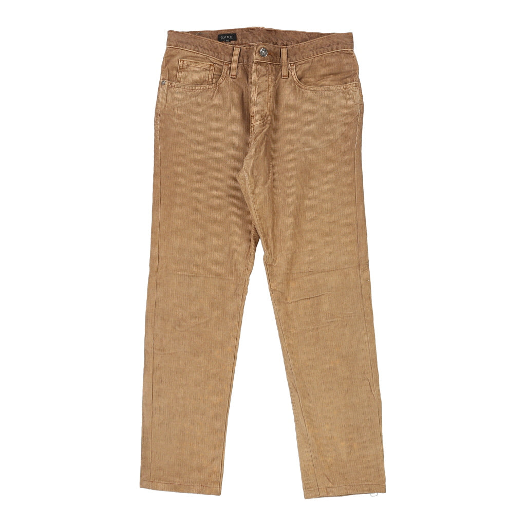 Gucci Cord Trousers - 30W UK 10 Beige Cotton