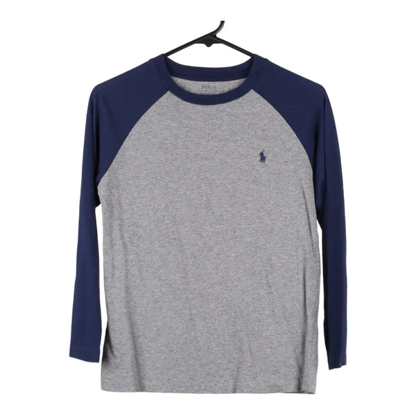 Age 8-9 Ralph Lauren Long Sleeve T-Shirt - Medium Block Colour Cotton