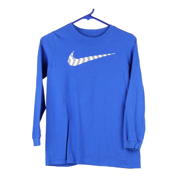 Age 14-16 Nike T-Shirt - Large Blue Cotton