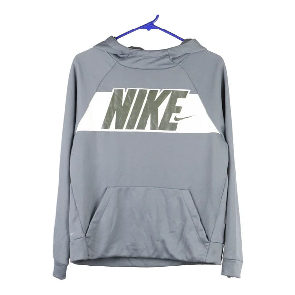 Age 13-15 Nike Hoodie - XL Grey Cotton Blend