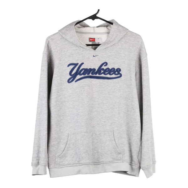 Age 13-15 New York Yankees Nike MLB Hoodie - XL Grey Cotton Blend