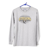 Age 10-12 Steelers Reebok NFL Sweatshirt - XL Grey Cotton