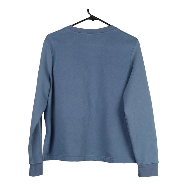 Age 16 Adidas Spellout Sweatshirt - XL Blue Cotton Blend