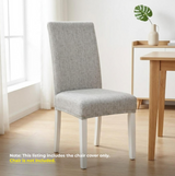 Anyseat Dirty White Plain Design Chair Cover – Elastic Slipcover with Anti‑Dirt Protection for Dining Room, Kitchen, Wedding, Hotel, Banquet & Restaurant