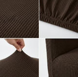 Anyseat Coffee Waterproof Chair Cover – Corn Kernel Pattern Stretch Slipcover for Dining Room