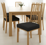 Anyseat Black Stretch Chair Cover – Washable, Removable Dining & Kitchen Seat Protector