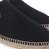 Napoli Eco Friendly Vegan Slip on Espadrilles - Black
