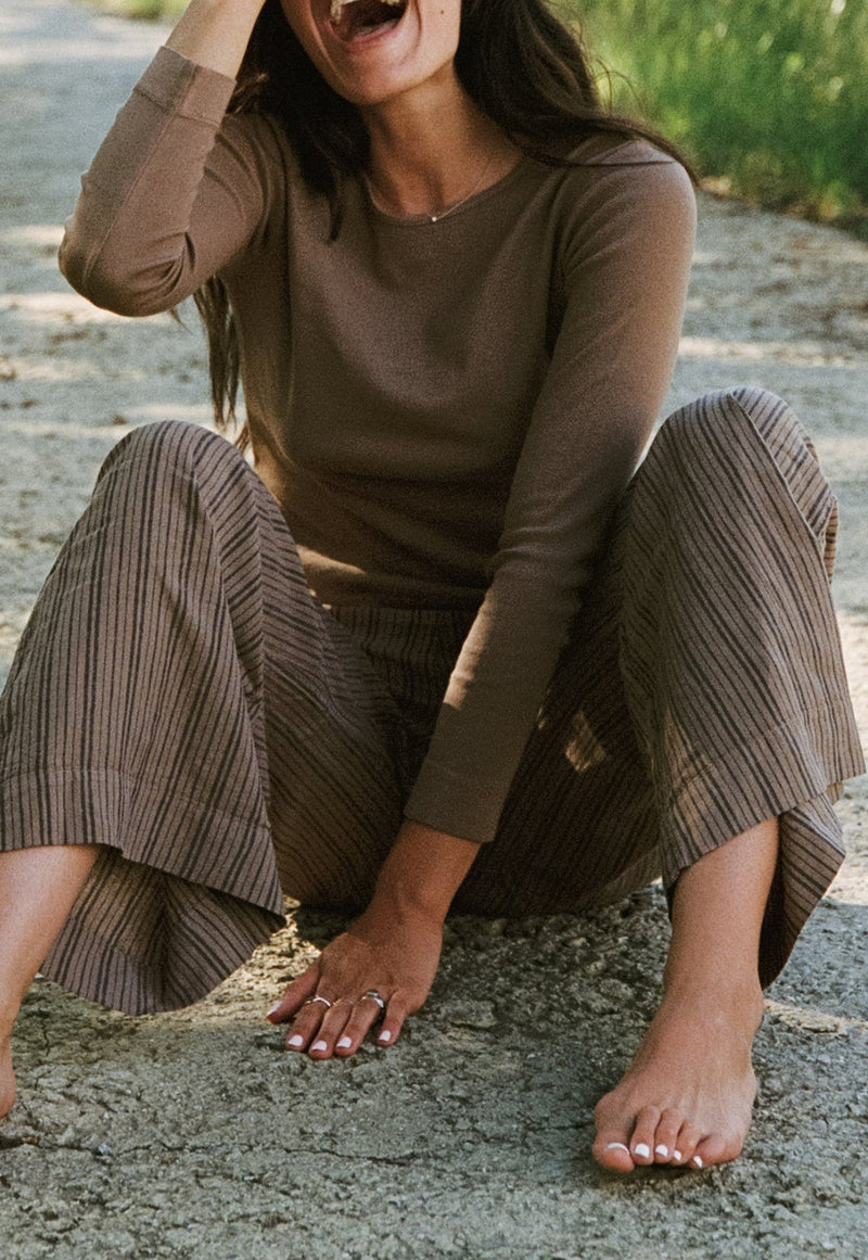 Washed Stripe Trouser