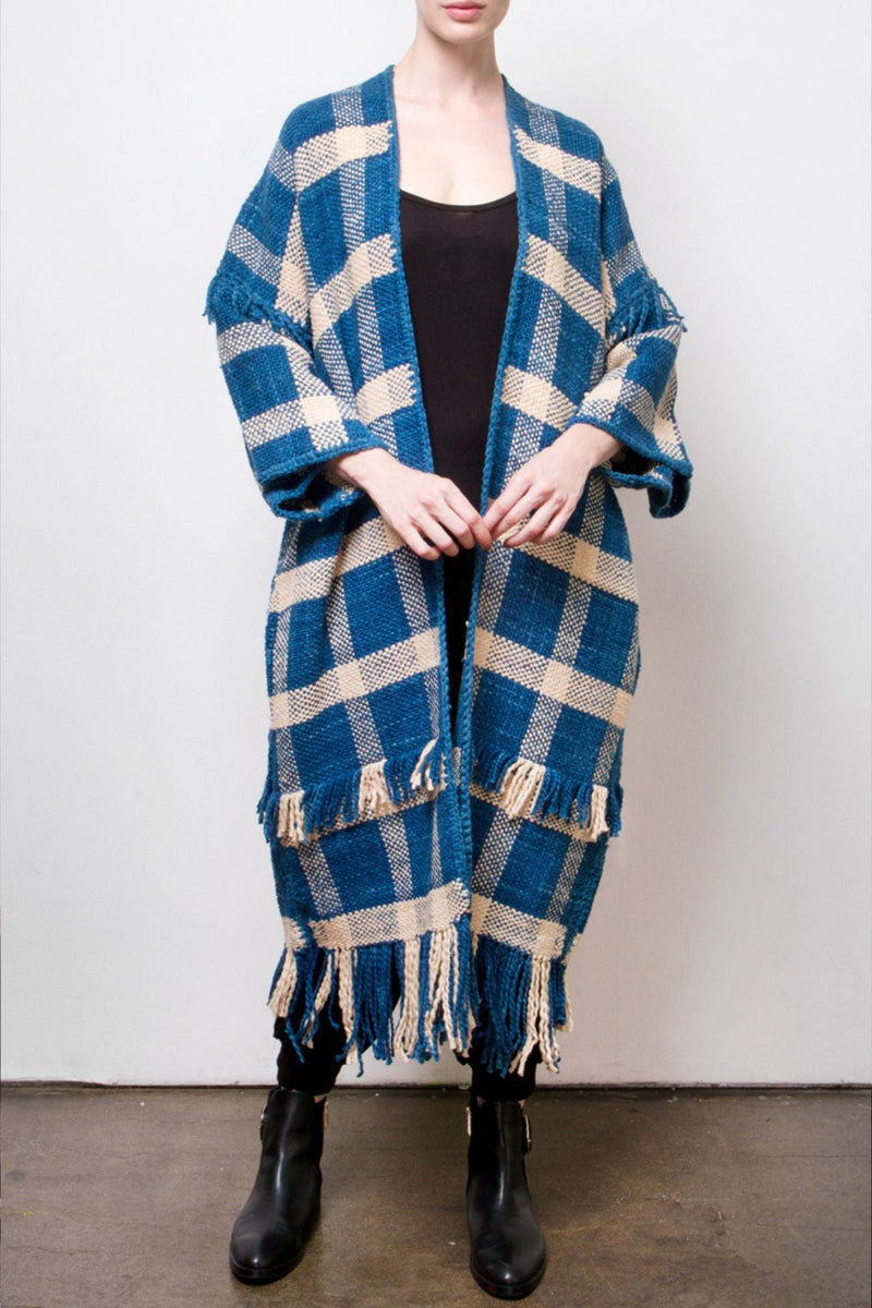 Newman Organic Cotton Plaid Coat