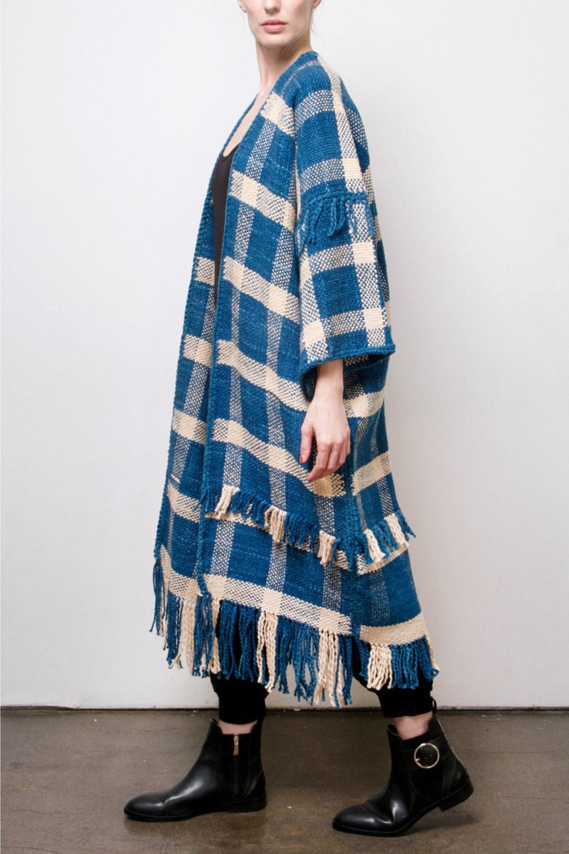 Newman Organic Cotton Plaid Coat