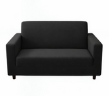 Anyseat 2-Seater Sofa Cover – Plain Gray Style Slipcover for Living Room Chair Protection