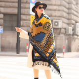 Anyyou 100% Merino Wool Khaki Silk Satin Large Winter Scarf Pashmina Shawl Bandana Perfect For Women Ladies Fashion Style