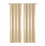Anydrape Beige Waffle Plaid Luxury Curtains – Modern Textured Drapes for Living Room, Bedroom & Dining Decor