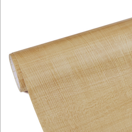 ANYHOUZ Vinyl Floor Tile 40×300cm – Warm Blonde Wood Grain Waterproof Self‑Adhesive Flooring
