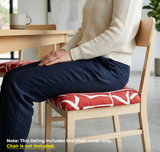 Anyseat Wine Red White Cracks Print Chair Cover – Stretch Washable Removable Seat Cover for Dining & Kitchen