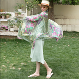 Anyyou 100% Mulberry Silk Mint Green Scarf Women Luxury Long Shawl – Beach Wear, Swimwear Cover Up, Pashmina Foulard Fashion Accessory