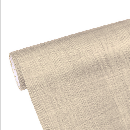 ANYHOUZ Vinyl Floor Tile 40×300cm – Light Beige Wood Grain Waterproof Self‑Adhesive Flooring