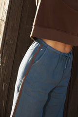 Linen Track Pant