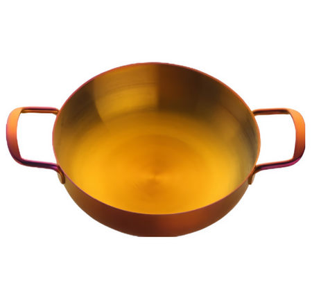 Anygleam Stock Pot Rainbow no.3-S Stainless Steel HotPot Without Lid Single-Layer Cooking Soup Noodle Sea Food Home Kitchen Restaurant Tools