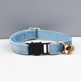 Anypet Large Light Blue Cat Collar with Safety Buckle, Bell & Durable Adjustable Strap – Stylish Comfortable Pet Accessory for Cats