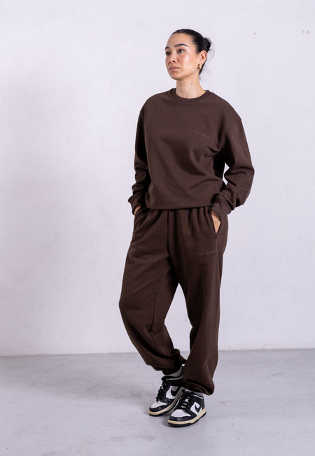 Organic Cotton Sweatpants, Hot Fudge