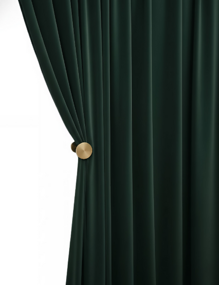 Anydrape Green Velvet Blackout Curtains – High‑Quality Modern Luxury Drapes for Living Room, Bedroom & Dining Windows