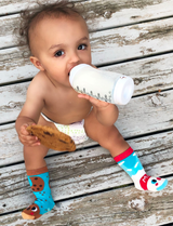 KIDS MILK & COOKIES NO SLIP SOCKS