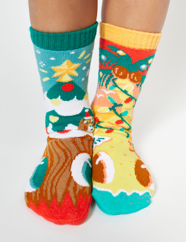 KIDS PINEY & COCO CHRISTMAS NO SLIP SOCKS