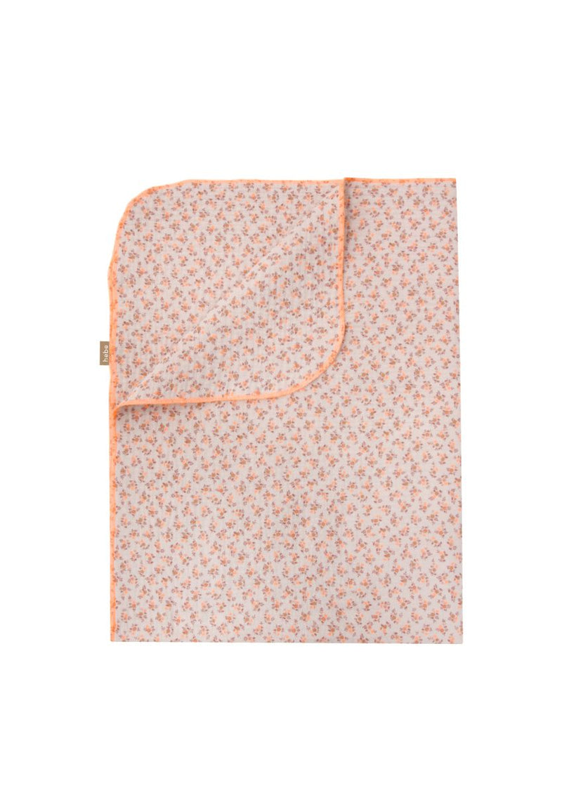 Organic muslin baby blanket - Floral print