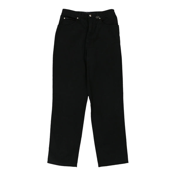 Valentino Trousers - 28W UK 10 Black Cotton