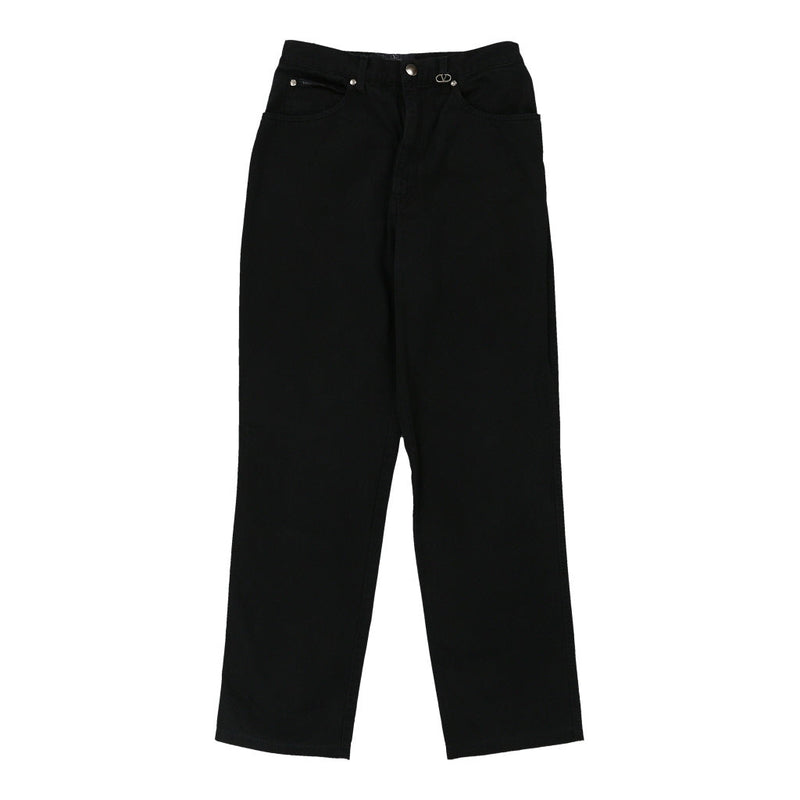 Valentino Trousers - 28W UK 10 Black Cotton