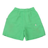 Iceberg Embroidered Shorts - 26W UK 8 Green Cotton