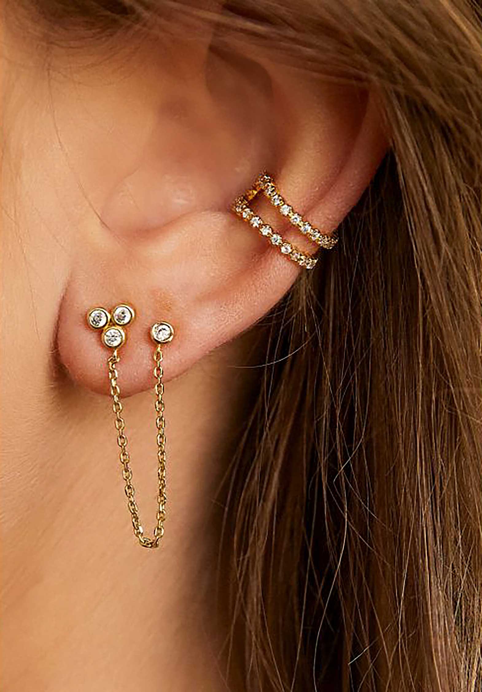 Earrings Bo-184g Metal