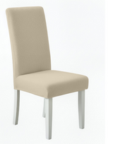 Anyseat Beige Corn Waterproof Chair Cover – Corn Kernel Pattern Stretch Slipcover for Dining Room