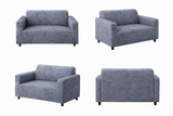 Anyseat 2-Seater Sofa Cover – Marble Gray Style Slipcover for Living Room Chair Protection