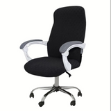 Anyseat Black Office Chair Cover – Waterproof Stretchable Spandex Jacquard Slipcover, Anti‑Dirt Protection