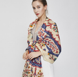 Anyyou 100% Mulberry Silk Khaki Scarf Women Luxury Long Shawl – Beach Wear, Swimwear Cover Up, Pashmina Face Shield Foulard Fashion Accessory