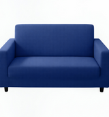 Anyseat 2-Seater Sofa Cover – Plain Royal Blue Style Slipcover for Living Room Chair Protection
