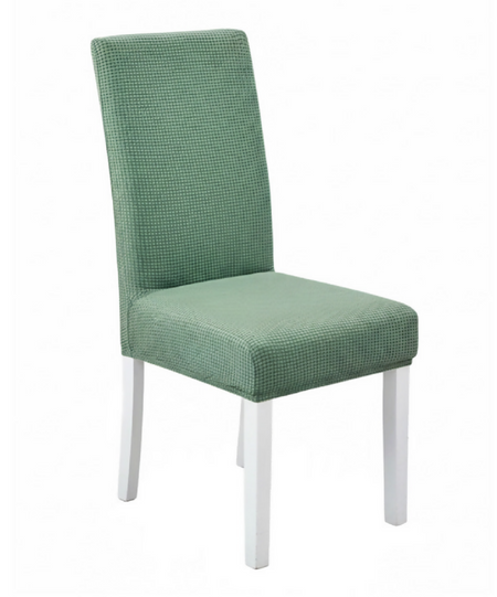 Anyseat Green Waterproof Chair Cover – Corn Kernel Pattern Stretch Slipcover for Dining Room