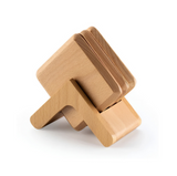 Anygleam Natural 6pcs Wooden Coasters Cup Kitchen Tools Accessories