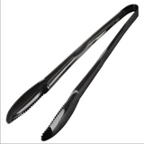 Anygleam Black Stainless Steel Tong – 1pc Clip Tableware for Salad, BBQ & Grill Party Accessory
