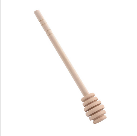 Anygleam Natural Brown 10pcs Wooden Honey Spoon Dipper Sticks Kitchen Tableware