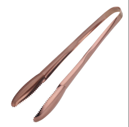 Anygleam Rose Gold Stainless Steel Tong – 1pc Clip Tableware for Salad, BBQ & Grill Party Accessory
