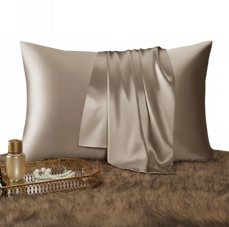 Anypillow Pillowcase 50x90cm Coffee Natural Mulberry Silk For Comfortable And Relaxing Home Bed