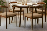 Anyseat Beige Fur Stretch Chair Cover – Washable, Removable Dining & Kitchen Seat Protector