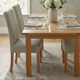 Anyseat Off White Waterproof Chair Cover – Corn Kernel Pattern Stretch Slipcover for Dining Room